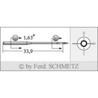 Strojové jehly pro průmyslové šicí stroje Schmetz 287 WK H KK 70
