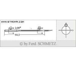Strojové jehly pro průmyslové šicí stroje Schmetz 71 L 160