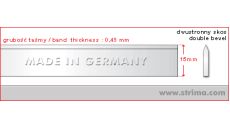 Nůž do pásové pily 5000x15x0,45mm BS