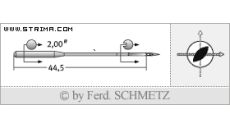 Strojové jehly pro průmyslové šicí stroje Schmetz 190 LR 140