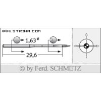 Strojové jehly pro průmyslové šicí stroje Schmetz 88X1 SES 70