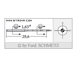 Strojové jehly pro průmyslové šicí stroje Schmetz 88X1 SES 70