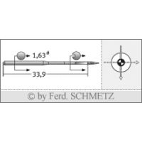 Strojové jehly pro průmyslové šicí stroje Schmetz 287 WH SES 120