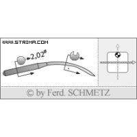 Strojové jehly pro průmyslové šicí stroje Schmetz 60 M 110