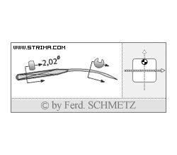 Strojové jehly pro průmyslové šicí stroje Schmetz UY 154 GFS 65