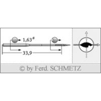 Strojové jehly pro průmyslové šicí stroje Schmetz 34 PCR 80