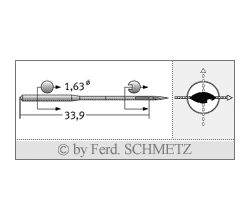 Strojové jehly pro průmyslové šicí stroje Schmetz 34 PCR 85