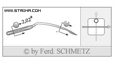 Strojové jehly pro průmyslové šicí stroje Schmetz 1669 E EO 130