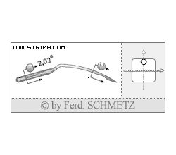 Strojové jehly pro průmyslové šicí stroje Schmetz 1669 E EO 130