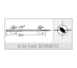 Strojové jehly pro průmyslové šicí stroje Schmetz 332 LL 140