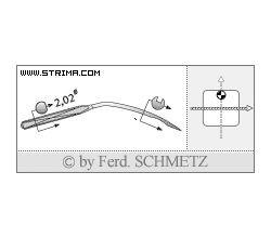 Strojové jehly pro průmyslové šicí stroje Schmetz 251 SES 90