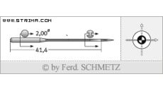 Strojové jehly pro průmyslové šicí stroje Schmetz 149X5 SUK 125