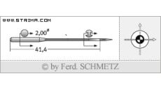 Strojové jehly pro průmyslové šicí stroje Schmetz 149X5 SUK 140