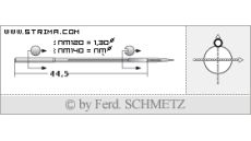 Strojové jehly pro průmyslové šicí stroje Schmetz 367 S 140