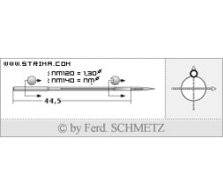 Strojové jehly pro průmyslové šicí stroje Schmetz 367 S 140