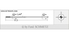 Strojové jehly pro průmyslové šicí stroje Schmetz 137X1 80