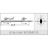Strojové jehly pro průmyslové šicí stroje Schmetz 4463 KK S 70