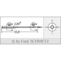 Strojové jehly pro průmyslové šicí stroje Schmetz 265 SPI 70