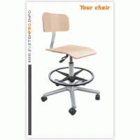 Průmyslová židle SYSTEM PRO LAB 1B+2A+3A+4A+5B
